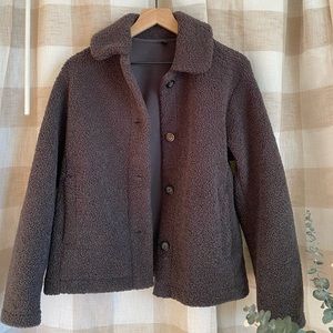 UNIQLO
Black Pile-lined Fleece Single-Breasted Short Coat